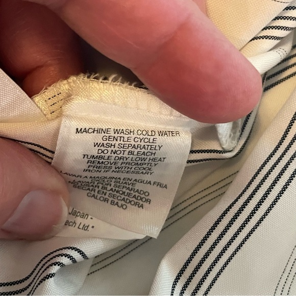 Women’s Jones NY Striped Button-Down Shirt - Picture 11 of 13